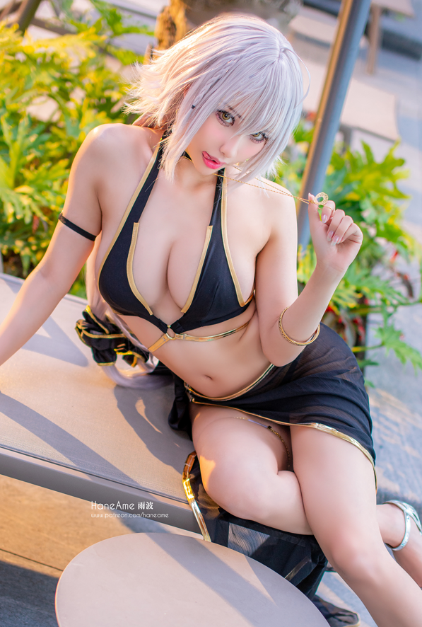 Hane Ame 雨波-黑贞泳装[15P/50MB]