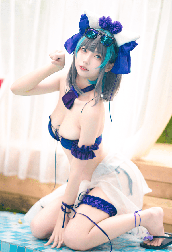 橙喵 – 柴郡着水 [16P-210MB]