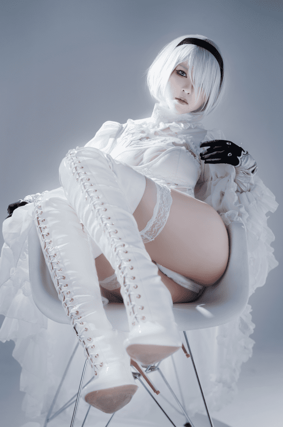 半半子 – NO.55 Automataヨルハ二号B型 白礼服[51P-91MB]