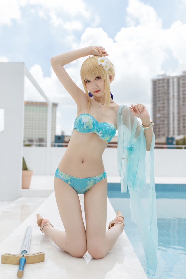 封疆疆v – NO.15 阿尔托莉雅·潘德拉贡 泳装[40P-45MB]