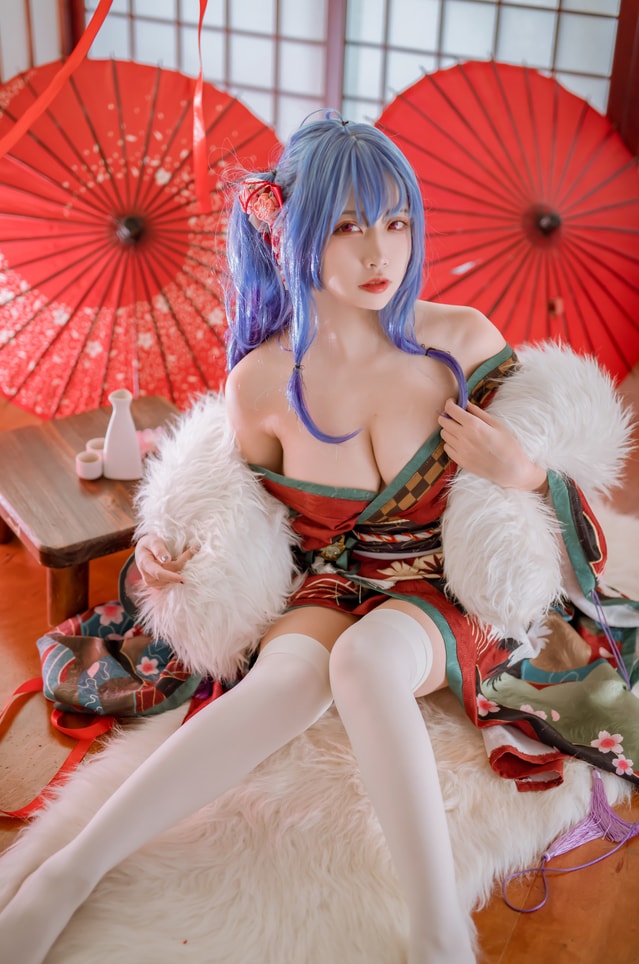 二佐 – NO.155 碧蓝圣路易斯和服 [22P-440MB]