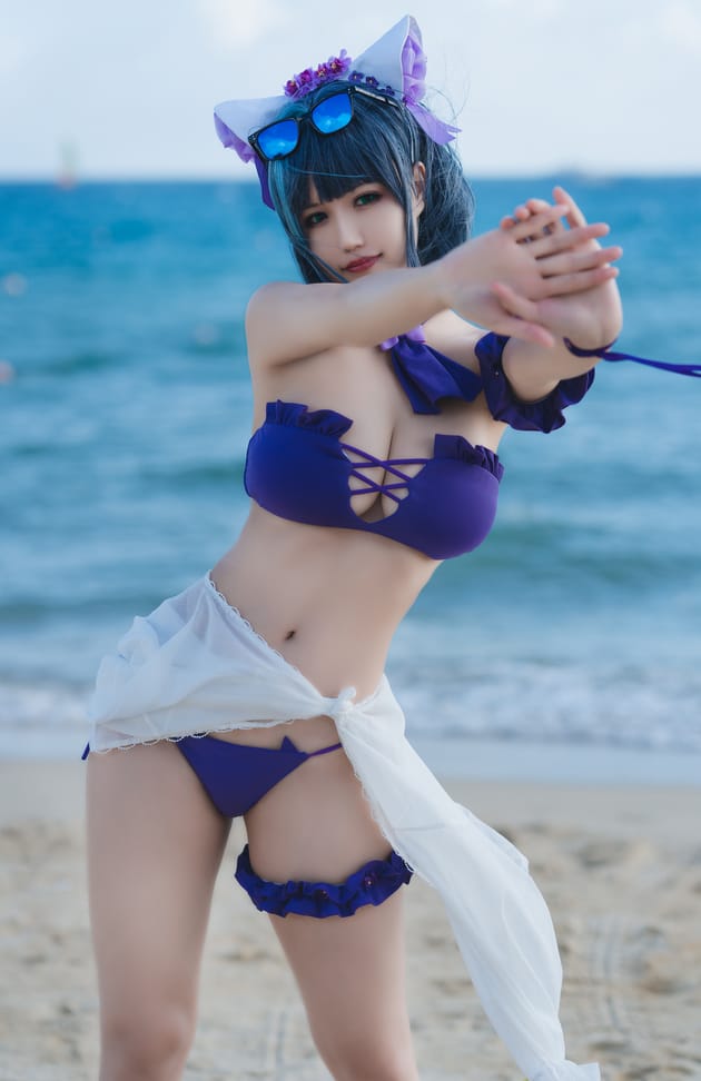 小仓千代w – NO.042 1月舰长 柴郡泳装[22P-111MB]