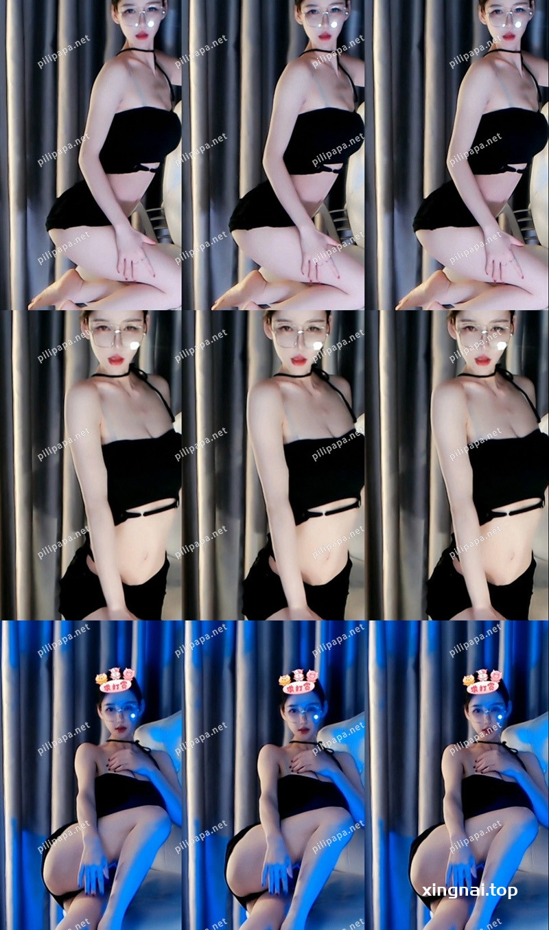 [主播]网易CC主播小安扬黑色套装椅子舞