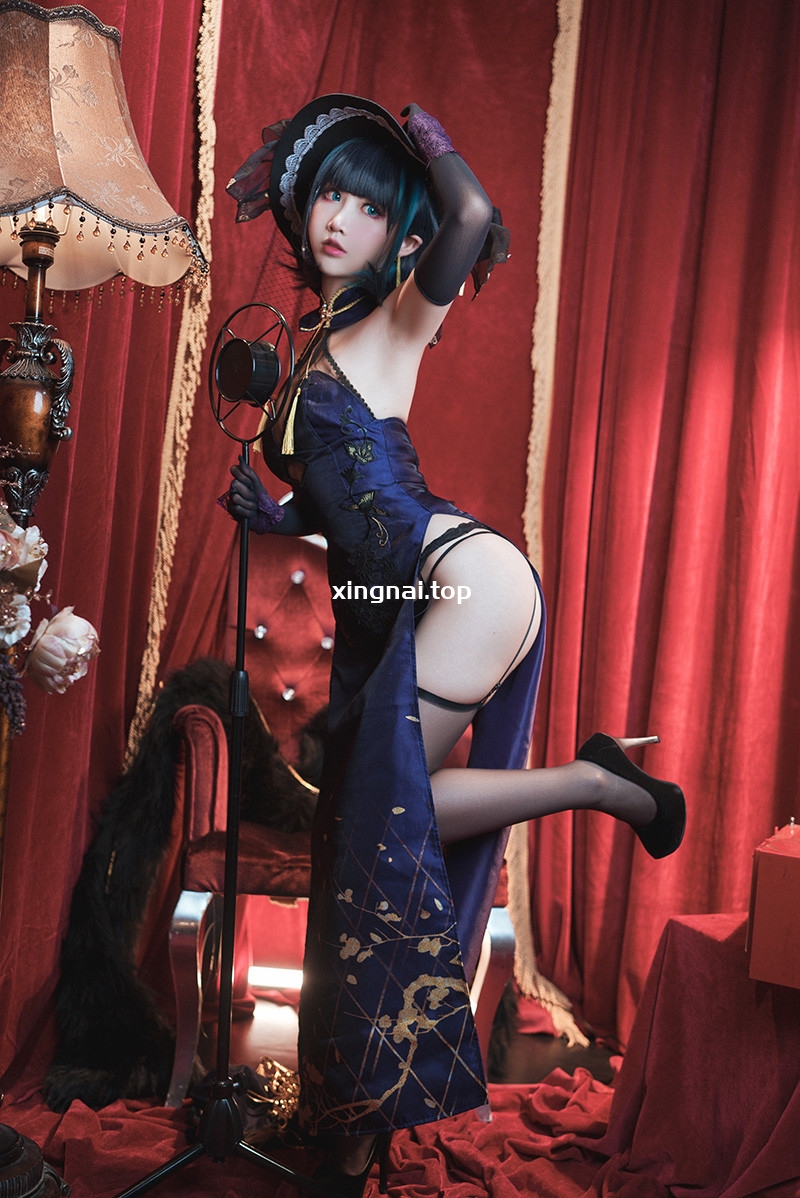 [正妹]面饼仙儿柴郡旗袍音乐绚烂[21P/1V/790MB]