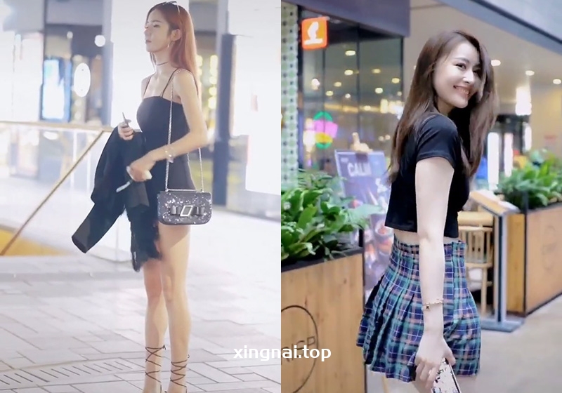 [街拍]抖音街拍美女穿搭02