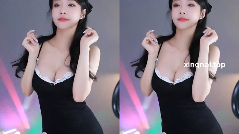 [主播]韩国BJ河贞黑色睡裙性感热舞