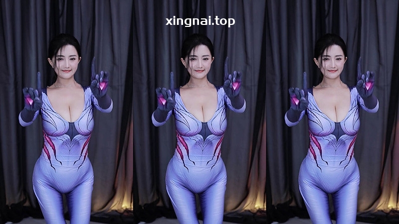 [主播]虎牙主播古阿扎开火车低胸紧身衣热舞