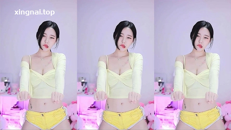 [主播]AfreecaTv韩国BJ丘珍低胸热裤摩托摇性感热舞