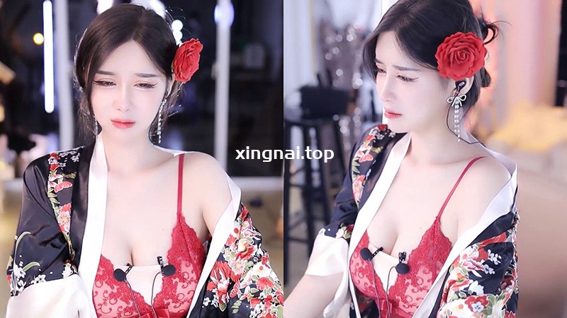 [主播]网易CC主播小恩雅220828录制性感红色蕾丝热舞2则