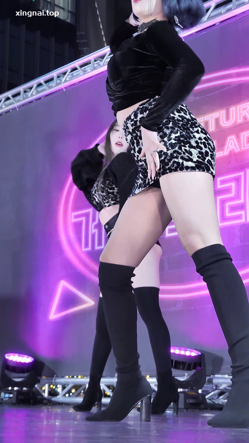 [饭拍]韩国女团Girlcrush Jia Taeri Bomi豹纹短裙