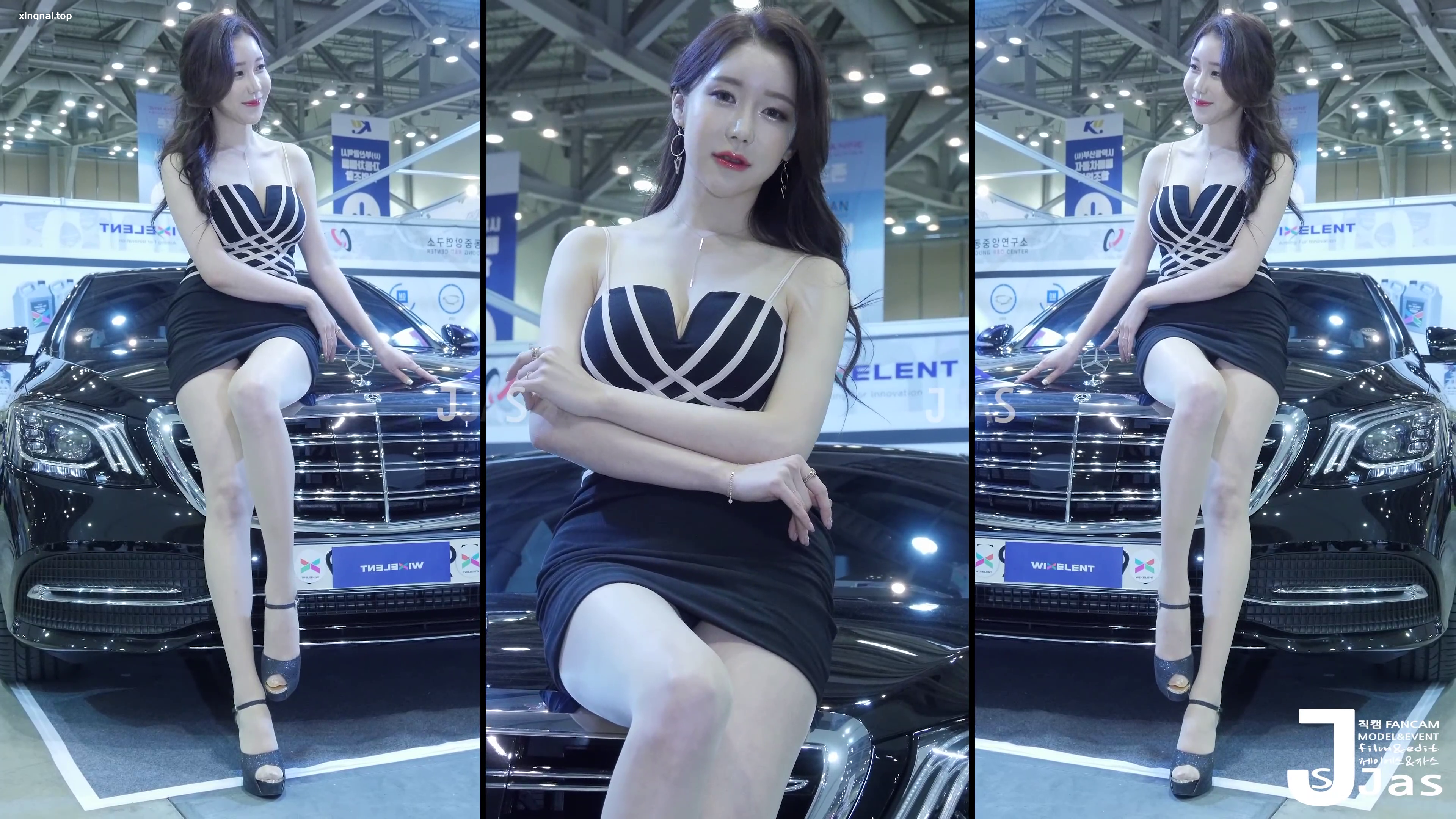 [展会]车展奔驰模特敏彩允Min Chaeyoon