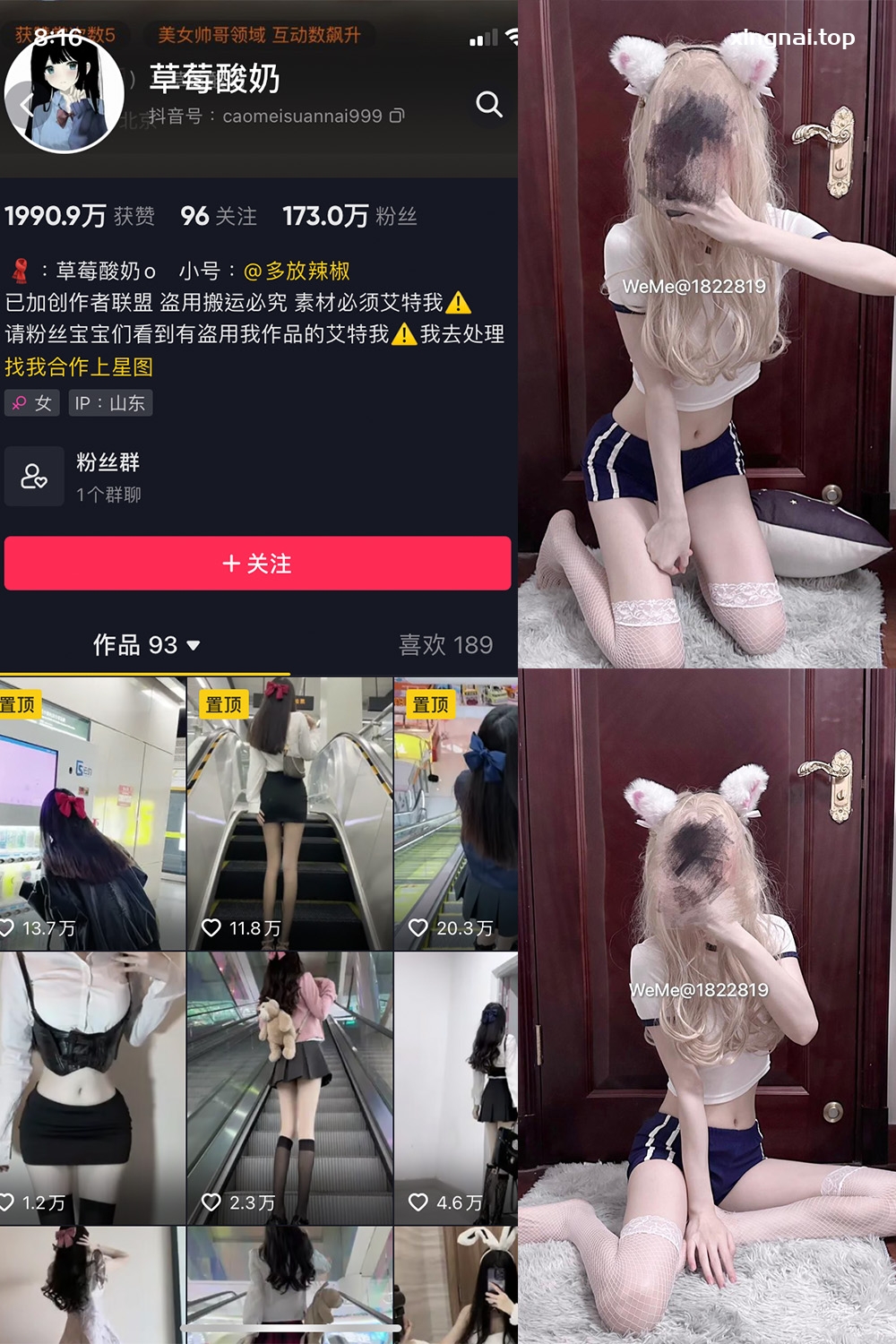 抖音 草莓酸奶 微密圈  NO.031期 【34P】最新至：2023.8.11