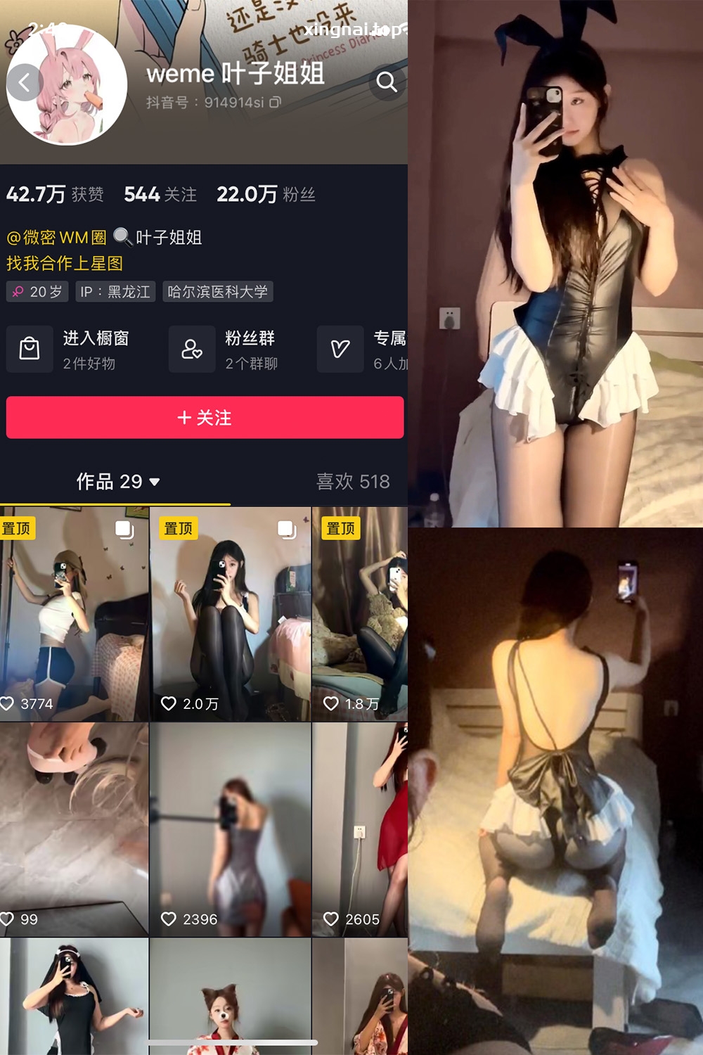 抖音 叶子姐姐 微密圈  NO.023期 【8P5V】最新至：2023.11.01