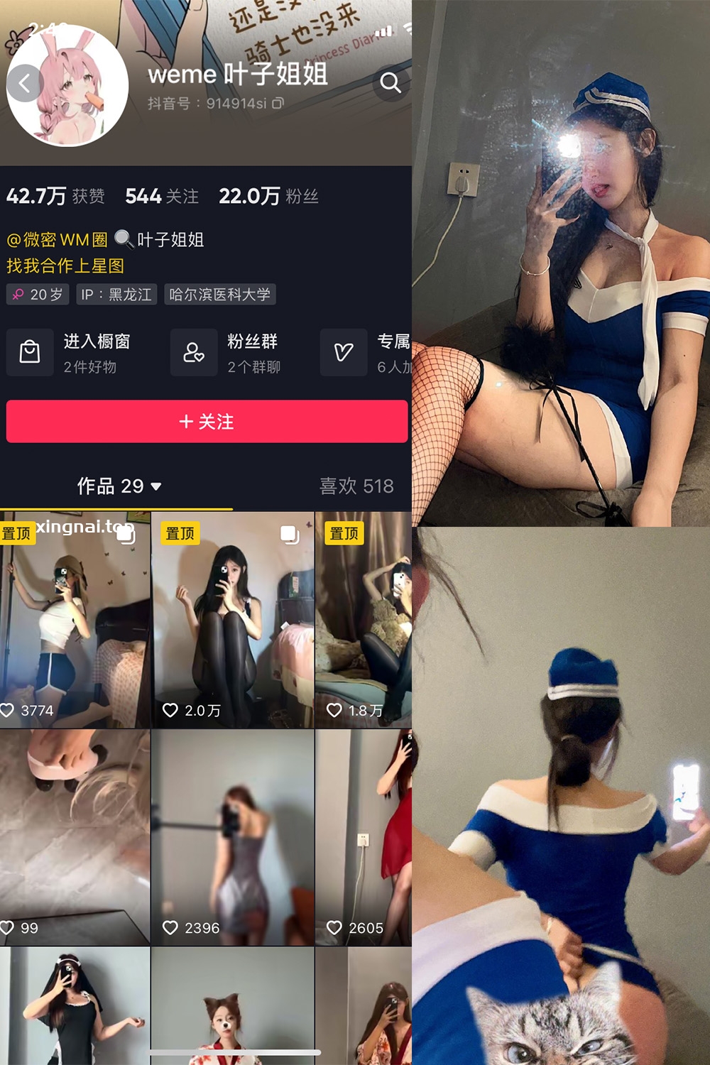 抖音 叶子姐姐 微密圈  NO.017期 【13P3V】最新至：2023.6.26