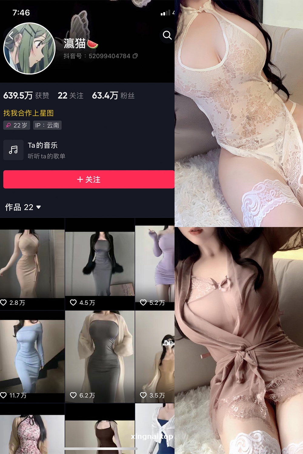 抖音 瀛猫 微密圈  NO.042期 【11P3V】最新至：2024.4.5