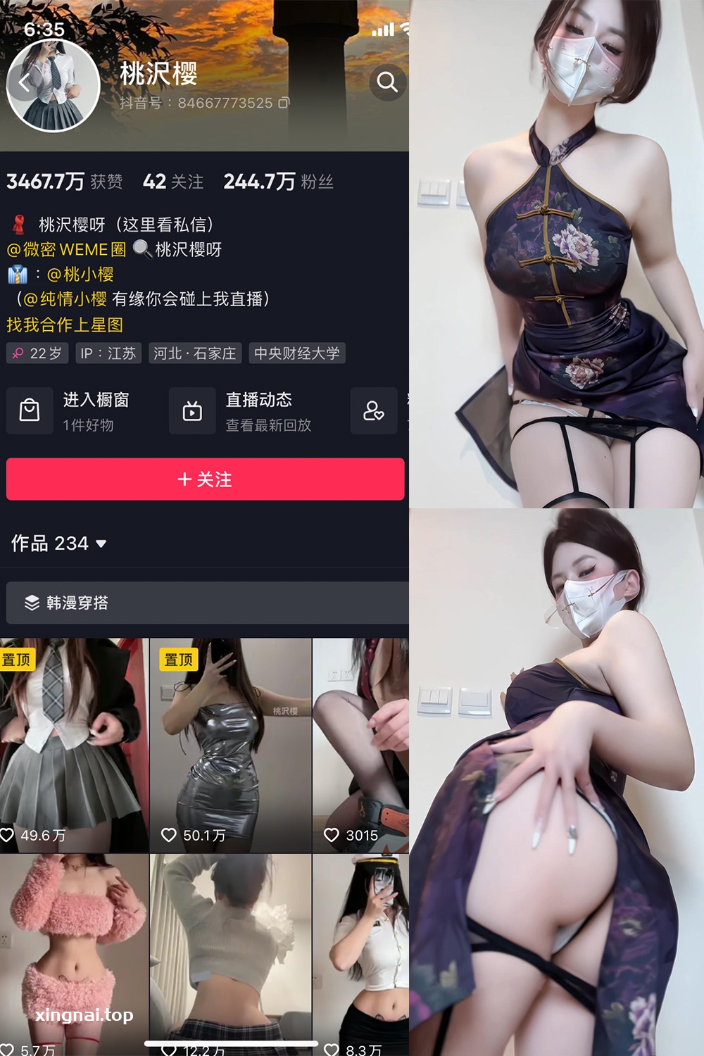 抖音 桃沢樱呀 微密圈  NO.037期 【33P1V】最新至：2023.11.12