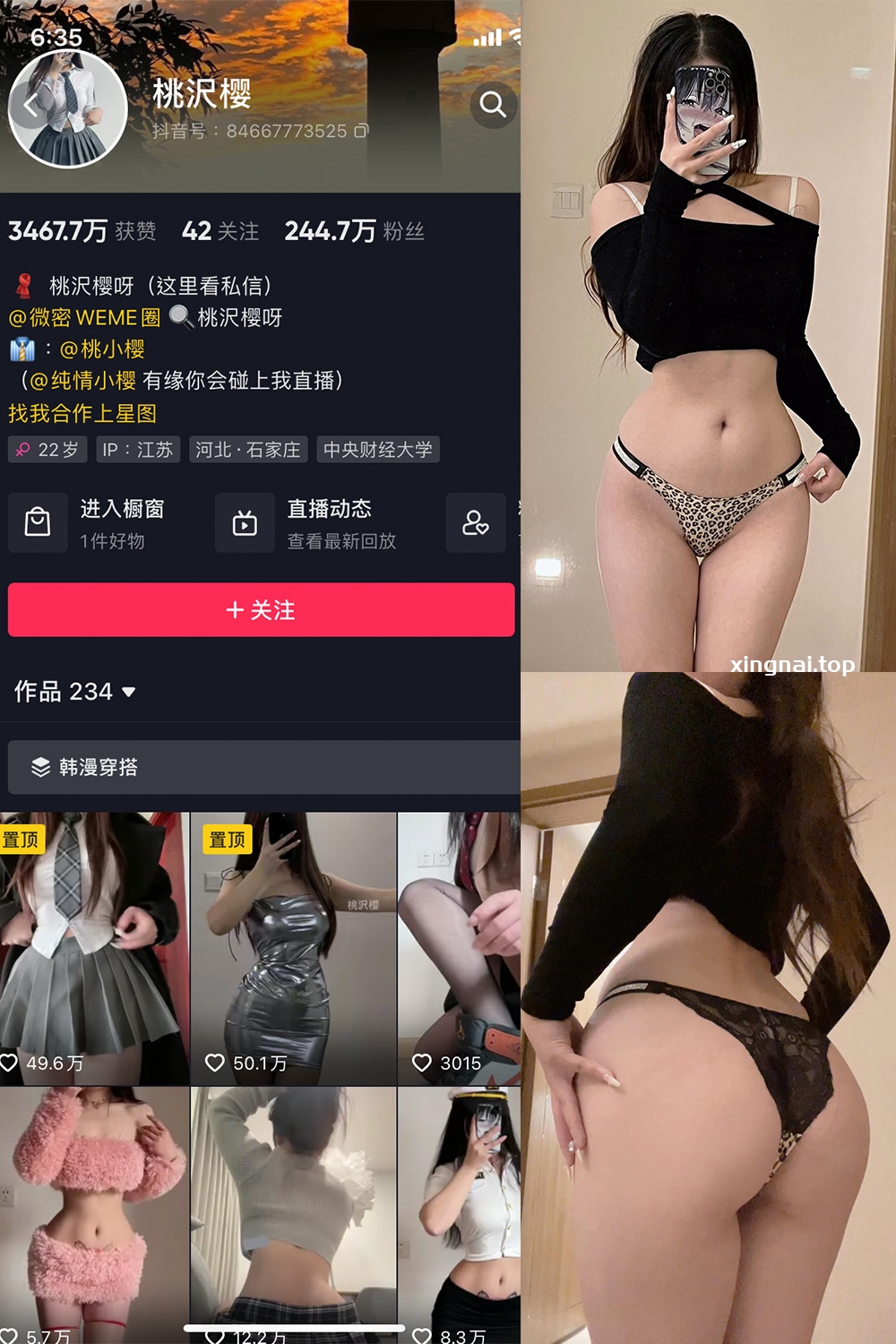 抖音 桃沢樱呀 微密圈  NO.036期 【7P】最新至：2023.10.26