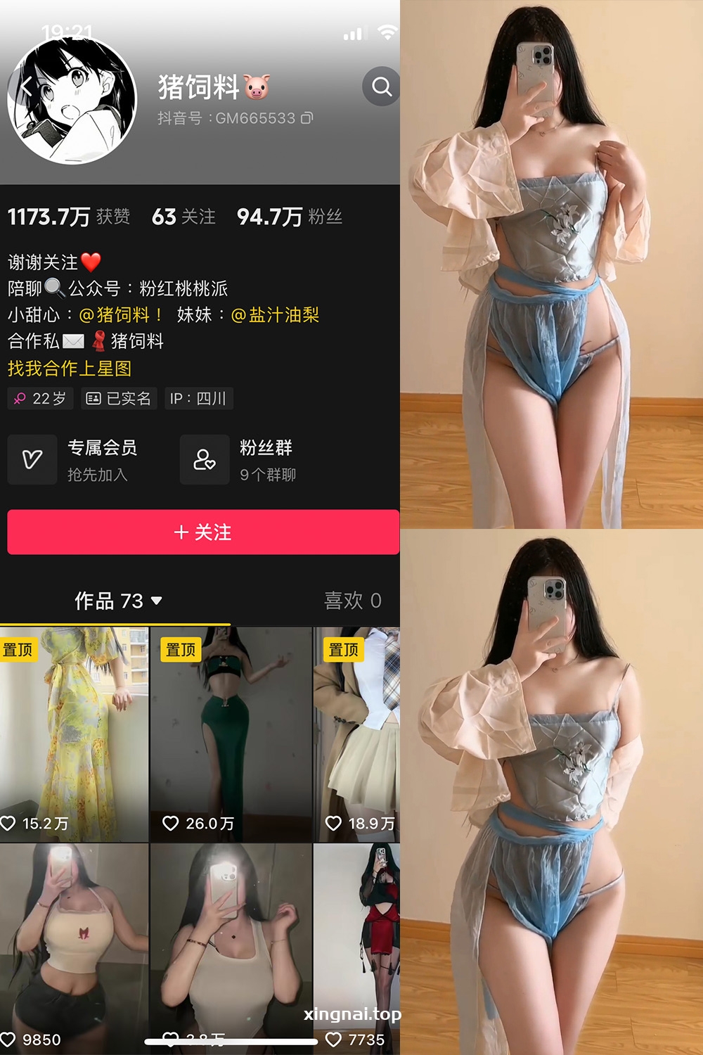 抖音 猪饲料 微密圈 NO.011期 【34P8V】最新至:2024.9.19