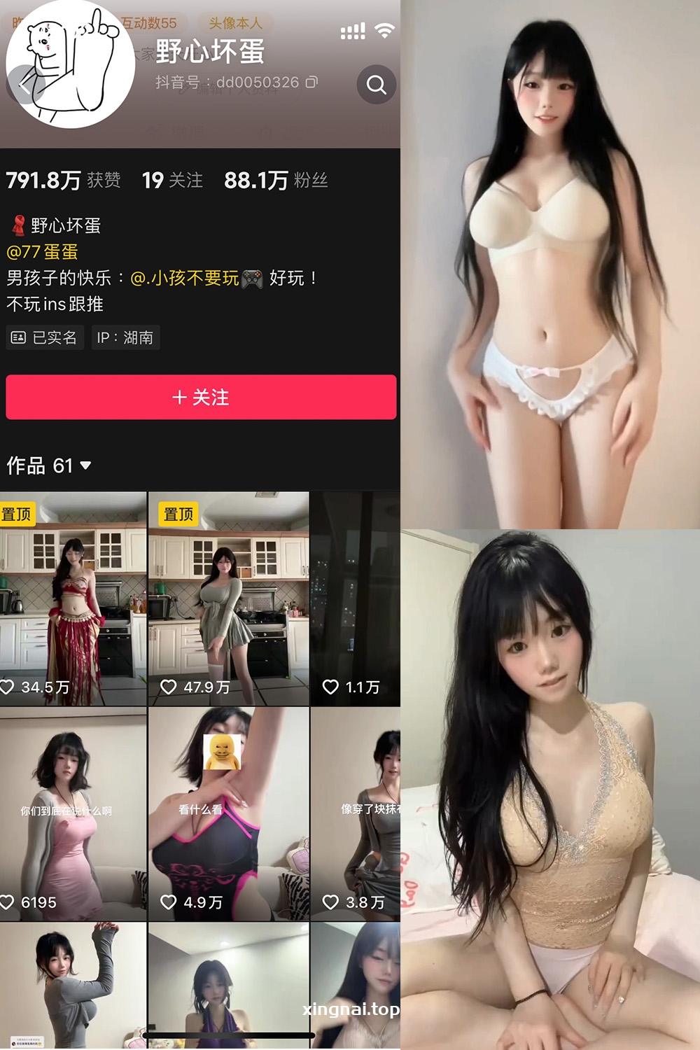 抖音 野心坏蛋 微密圈 NO.006期 【12P12V】最新至:2024.12.9