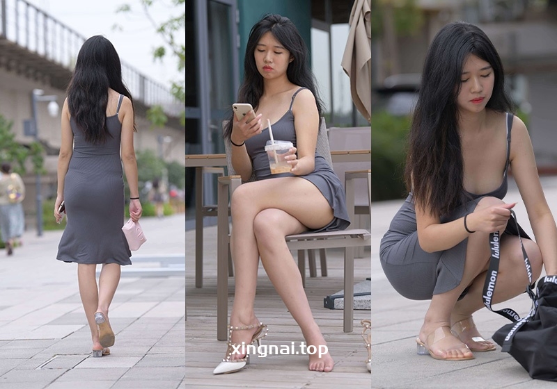 [街拍]M954.灰裙美女[视频/图片/42G]