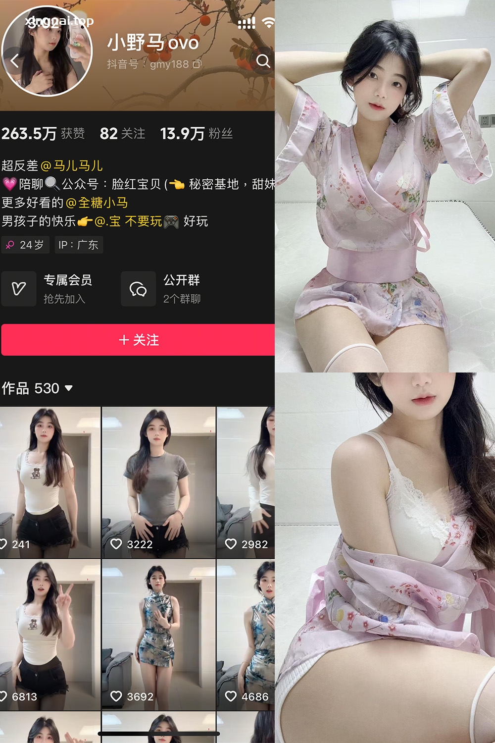 抖音 小野马ovo 微密圈 NO.004期 【22P2V】