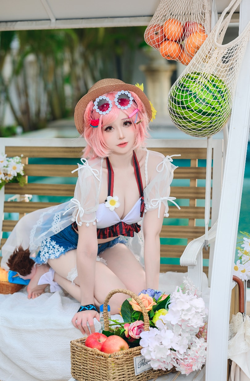 焖焖碳 NO.036 明日方舟 澄闪泳装 [22P-166MB]