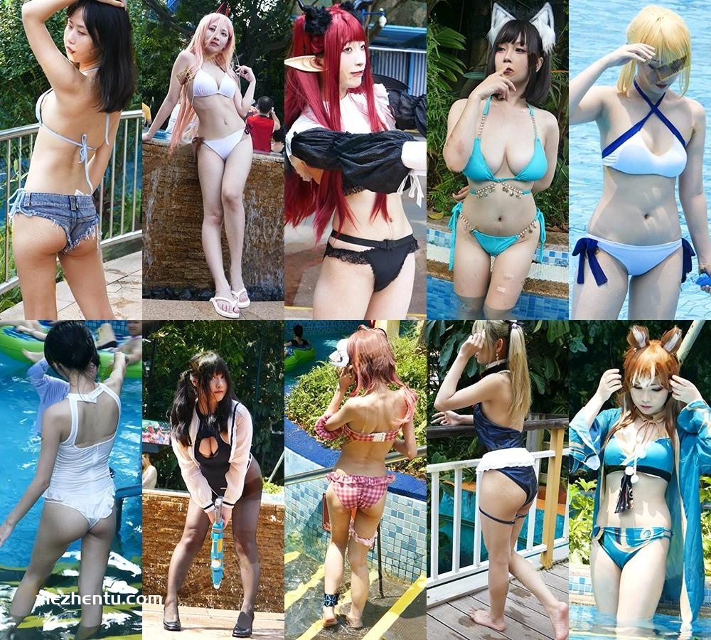 [展会]广州长隆二次元漫展泳衣cosplay妹子合集[28v/6.75G]